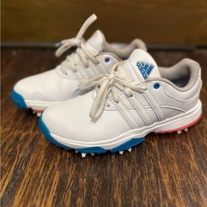 Adidas Golf Kids White and Blue